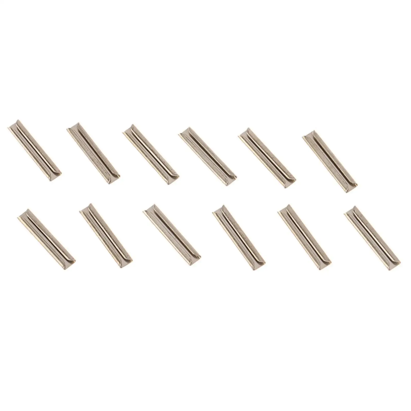 12 Pieces HO Scale Metal | Folded Channel-Like Profile, Model Train
