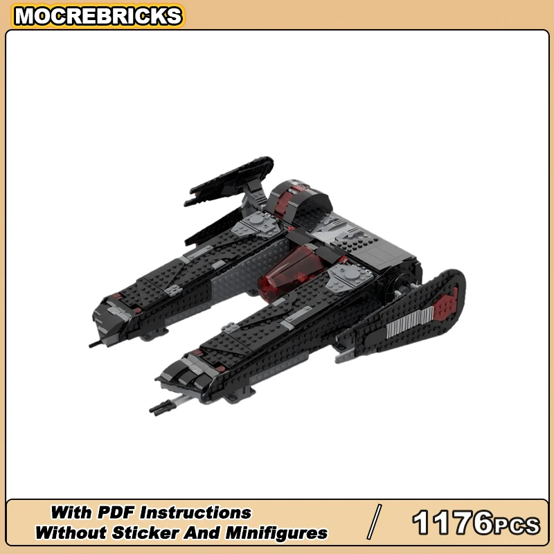 

Famous Star Movie MOC interstellar Shadow Spaceship Battleship Technical Building Blocks Assembly Model DIY Bricks Adults Toys