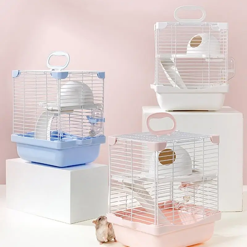 Hamster Cage Golden Bear Snow Castle Basic Cage Novice Package Double-Decker Villa Hamster Supplies