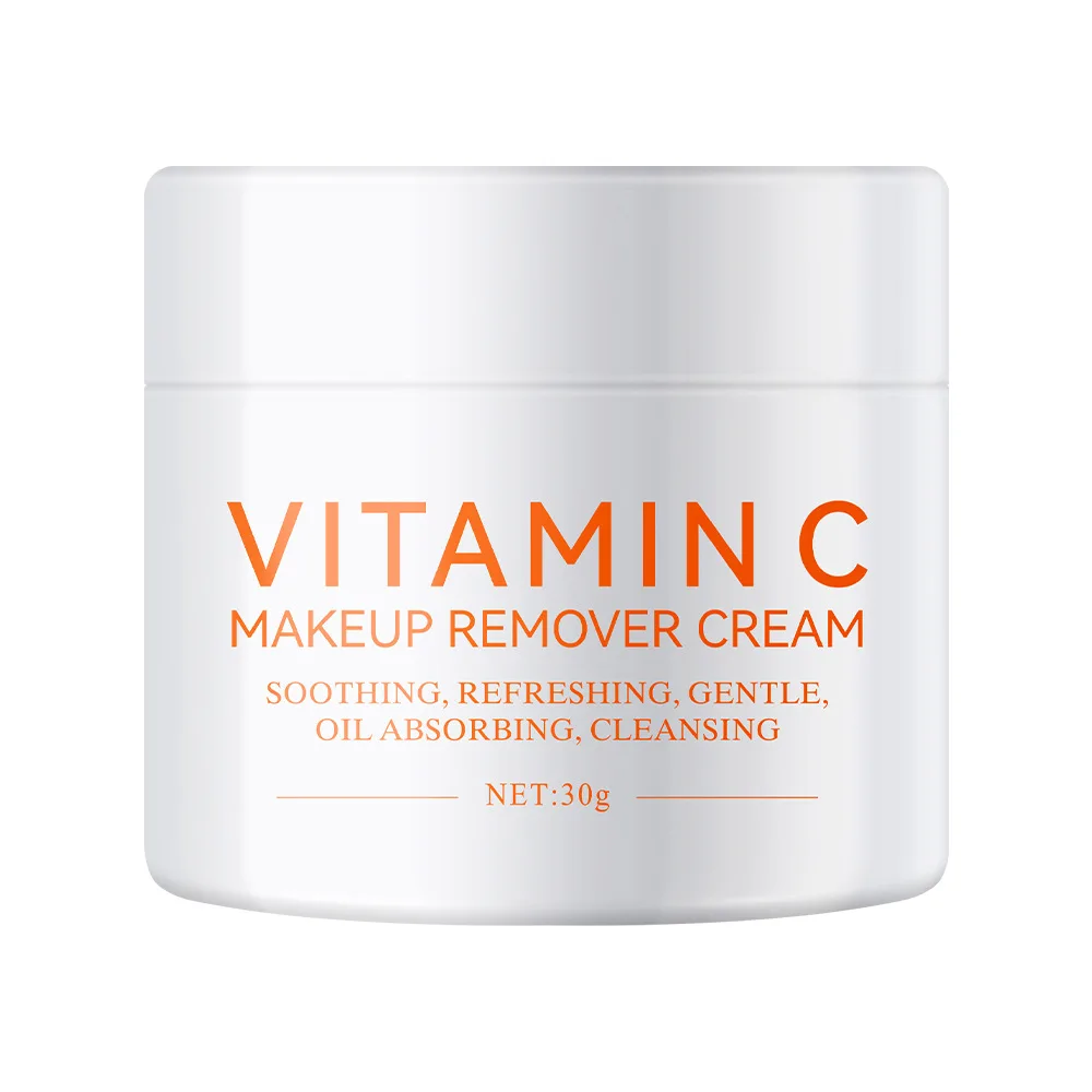 Crema desmaquillante ICVC con vitamina C, 30g, limpiador facial suave para una fácil eliminación de maquillaje