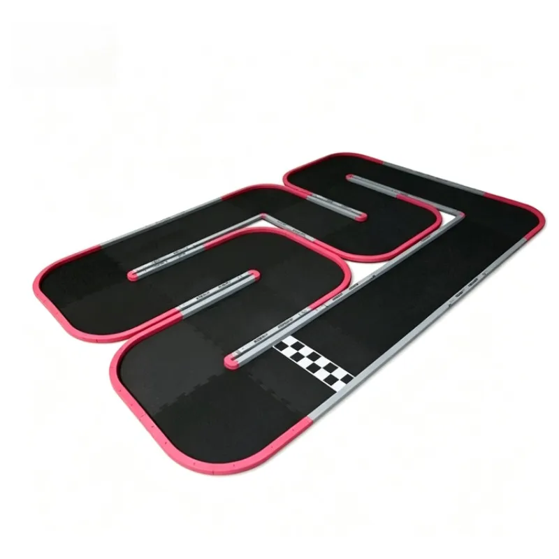 1/28 Scale RC Track Racing Circuit Modular Drift Runway Mini Compatible 4WD Car Expandable Layout Indoor Portable Race Mat