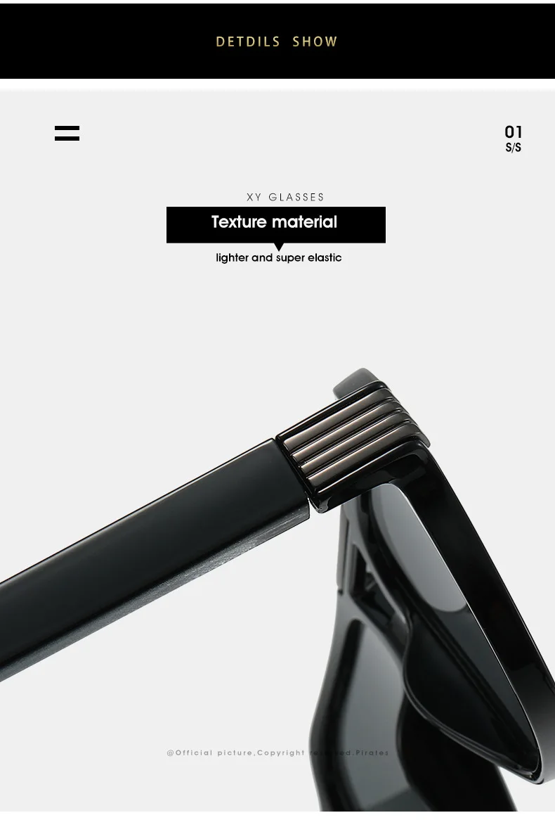 2026 Hochwertige Sonnenbrille für Herren und Damen Quadratische Pilotenbrille Luxuriöser Edelstahlkern Propionsäure UV400 Marken-Gafas Sol Hombre – Detail 13