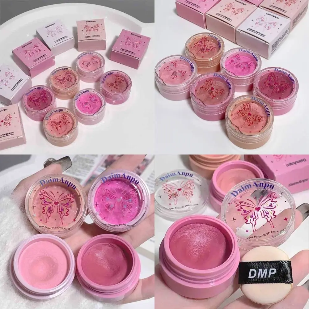 Portátil úmido rosa bochecha matiz fosco longa duração pétala blush paleta misturas naturais uniformemente rosto blush cosméticos maquiagem facial