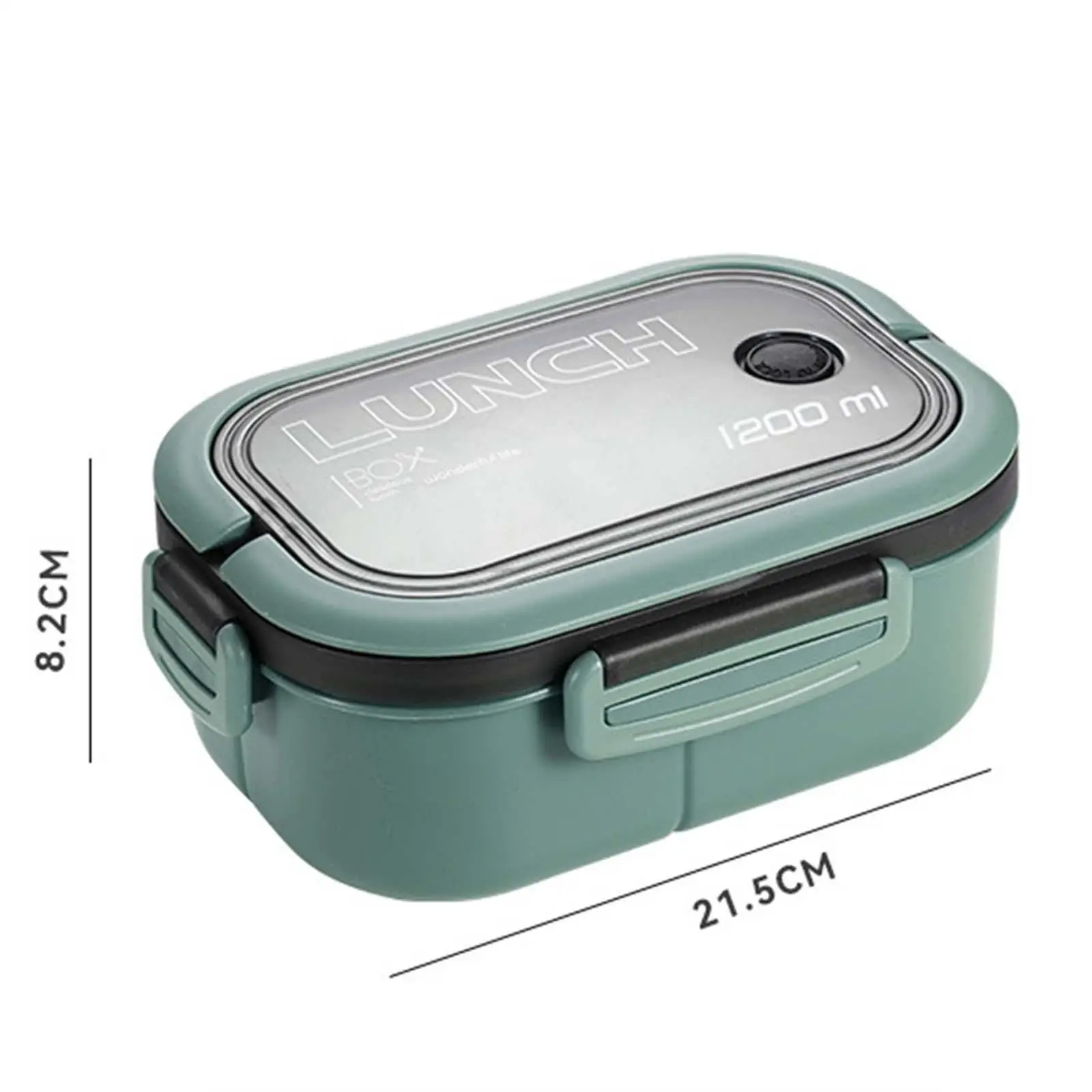 Bento Box Lunch Container 2 Layers 3 Compartment for School, Work and Travel