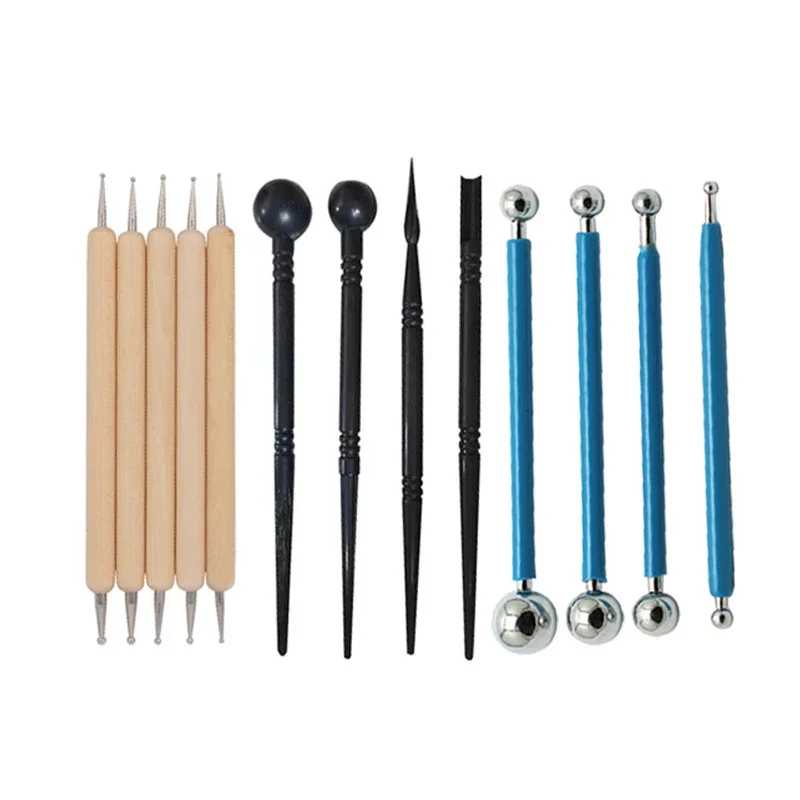 9-31 Piece cakes pottery clay sculpture tool indentation silicone pen Sculpture knife set multifunctional combination