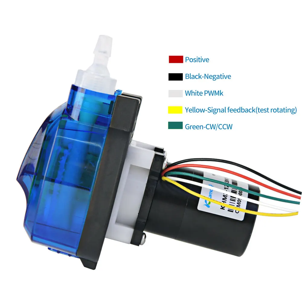 Kamoer KHM3 Peristaltic Pump 12V 24V High Precision BLDC Motor Adjustable Speed Dosing Pump with Norprene tunbe or Silicone tube