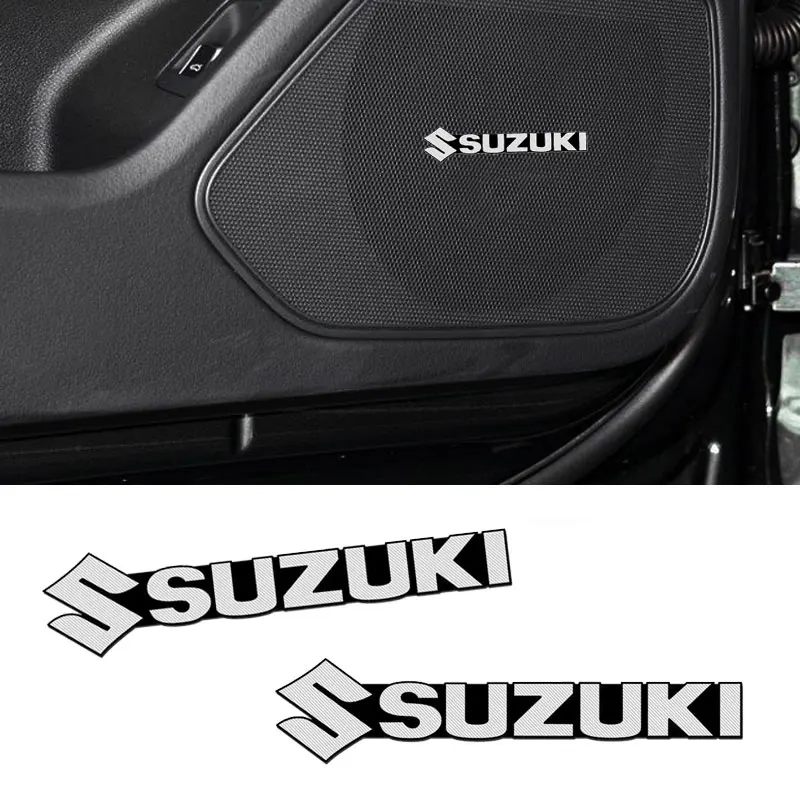 

3D алюминиевый динамик, аудионаклейки, значок, эмблема, наклейка для Suzuki Swift Sport Jimny Grand Vitara Alto SX4 Samurai Across Ignis