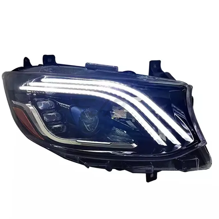 LED Headlights FOR Mercedes Sprinter 2019, Upgraded Meteor Shower Lights, High Beam Low Beam DRL Fog Lamp