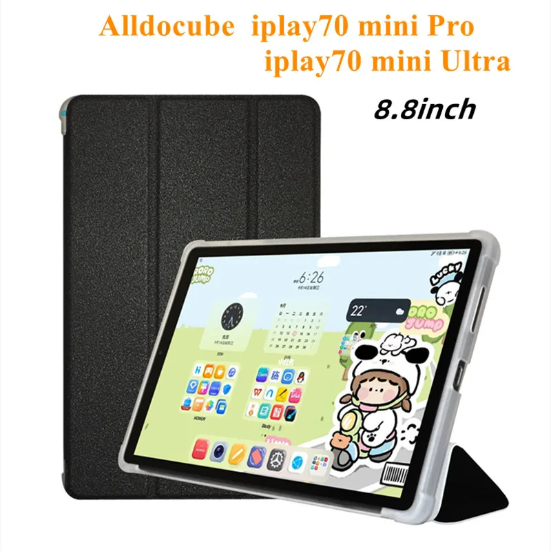 

Ultra Thin Three Fold Stand Case For Alldocube iplay70mini Pro 8.8inch Tablet Soft TPU Cover For iplay70 mini Ultra NEW Tablet
