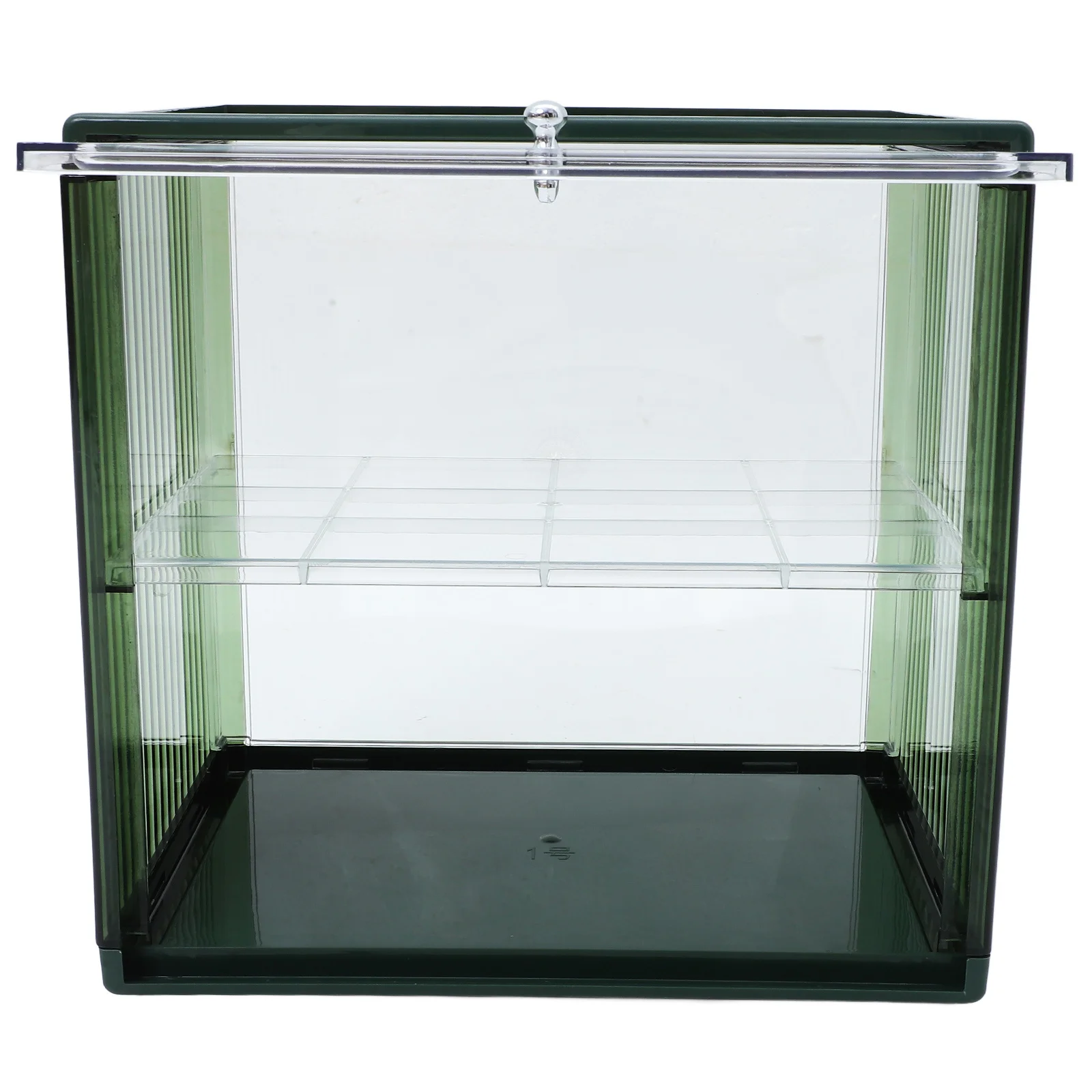 

Clear Plastic Bread Box Double-Layer Design for Home Bakery and Coffee Shop Storage Double-Layer Bread Box