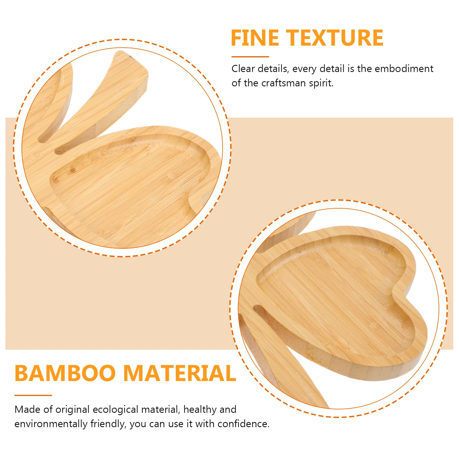 

Key Bamboo Four-leaf Clover Fruit Plate Platter Unique Serving Platters Trays Plates Dessert