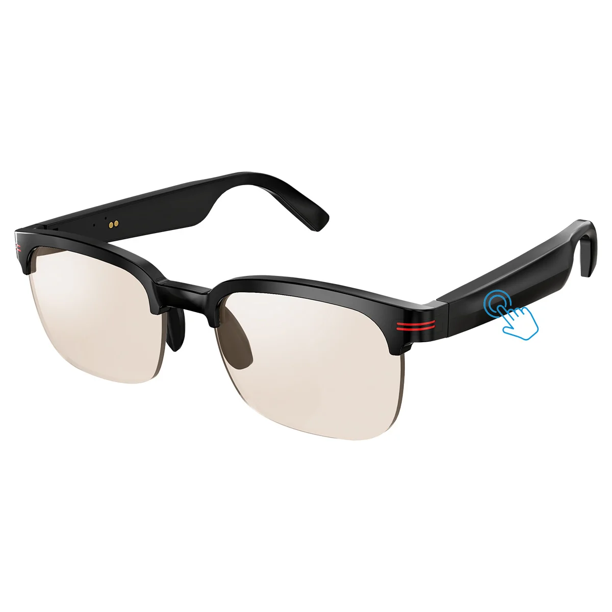 

GS200 Smart Glasses BT Call Smart Audio Music Sunglasses for Men Outdoor Cycling Multifunctional Sports Wireless Glasses