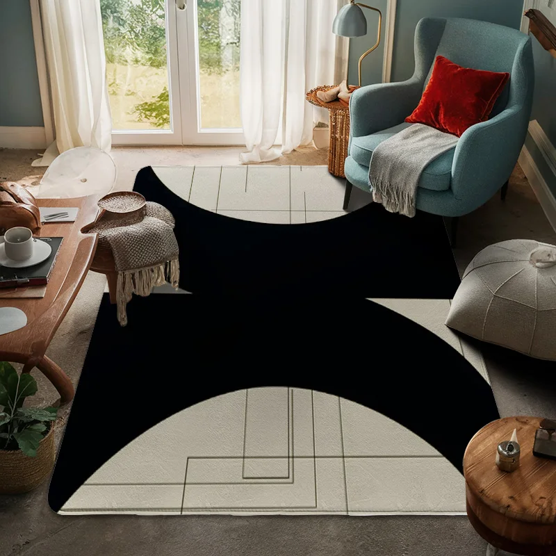 

Nordic-style Geometric Pattern Theme Door Mat Bathroom Entrance Non-slip Mat Home Bedroom Decorative Large Floor Mat