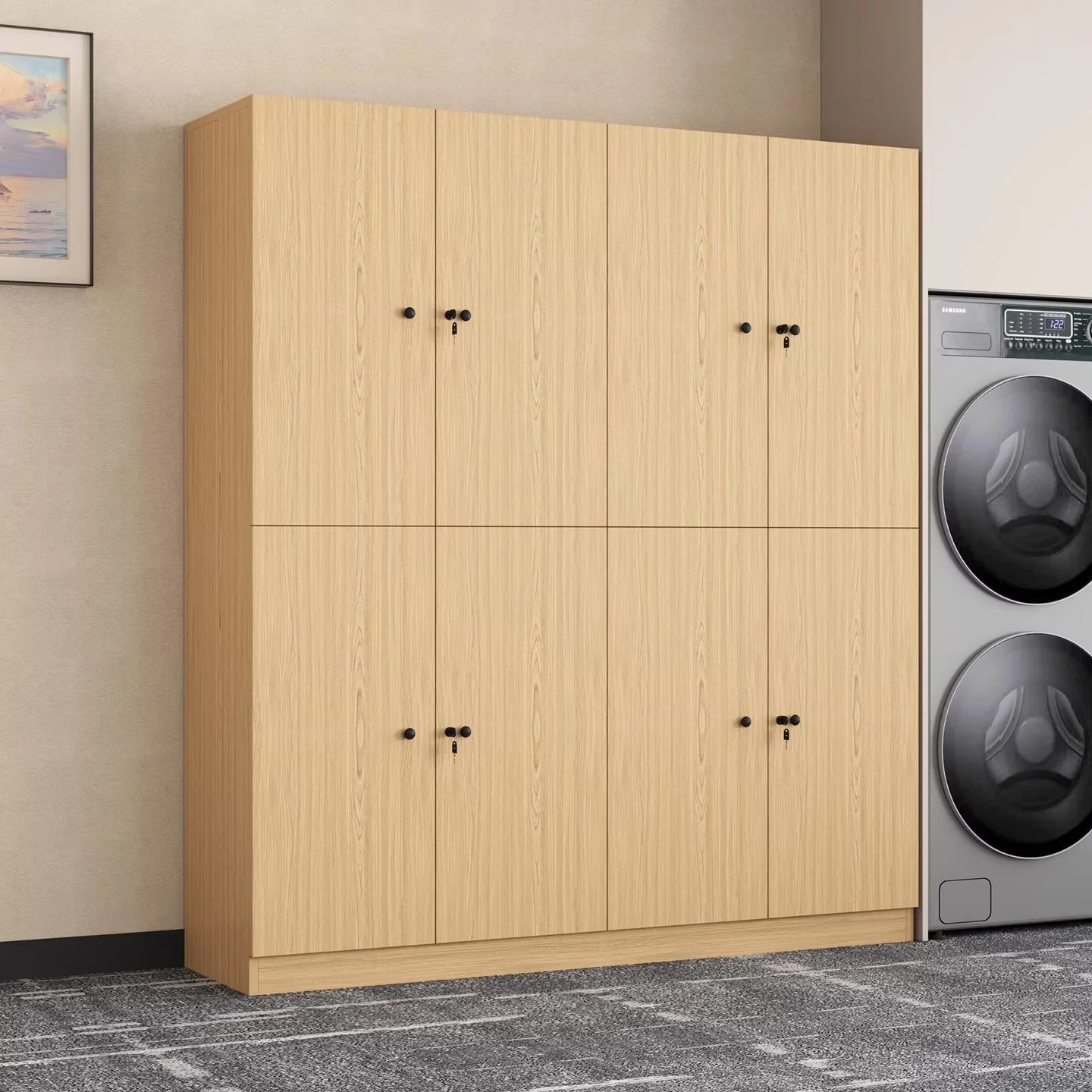 #Hotel Guest Room Storage Cabinet Lobby Locker Homestay Wardrobe Apartment Changing Room Closet Modern