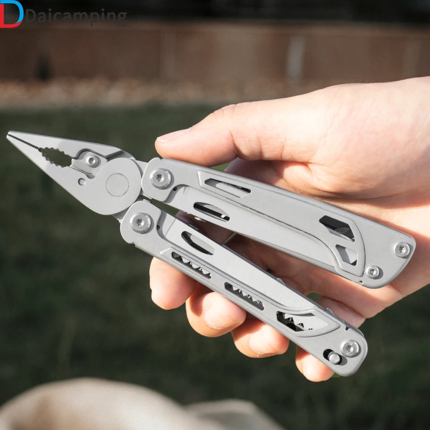 

Daicamping DL5 Survival Hunting Army Swiss UTILITY KNIFE EDC Folding Blade Multitools Scissors Multi Tool /Clip Tactical Knife