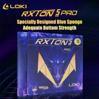 LOKI RXTON 5 PRO Table Tennis Rubber for Racket Sticky and Pimples-in ITTF Approved Ping Pong Rubber with High Density Sponge