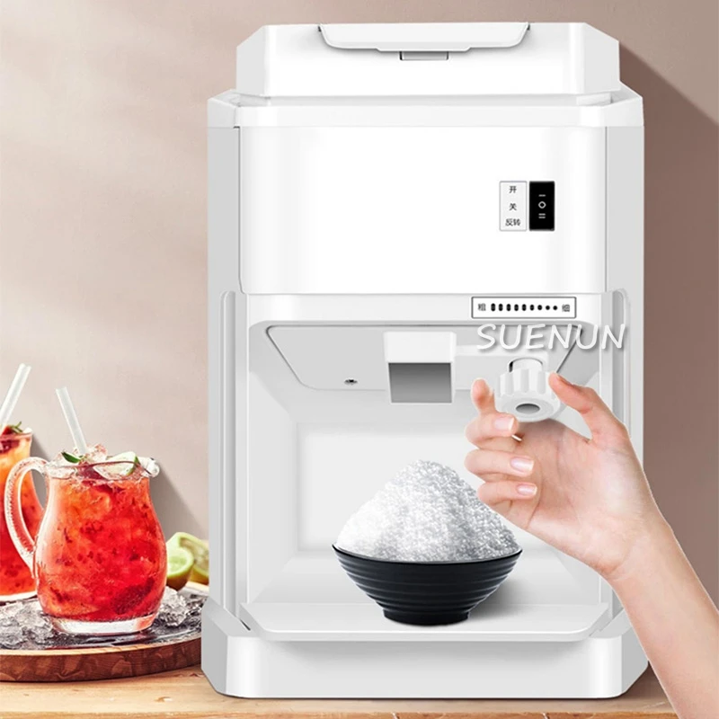 เครื่องทำน้ำแข็งเชิงพาณิชย์เครื่องบดน้ำแข็งเครื่องบดน้ำแข็งแบบปรับความหนาได้เครื่องบดน้ำแข็งประสิทธิภาพสูงร้านขายขนม