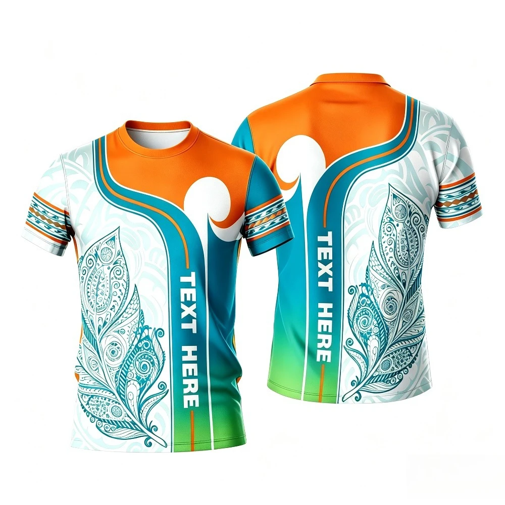 Ethnic Fashion Philippines - Camiseta Deportiva Sublimada con Diseño Étnico