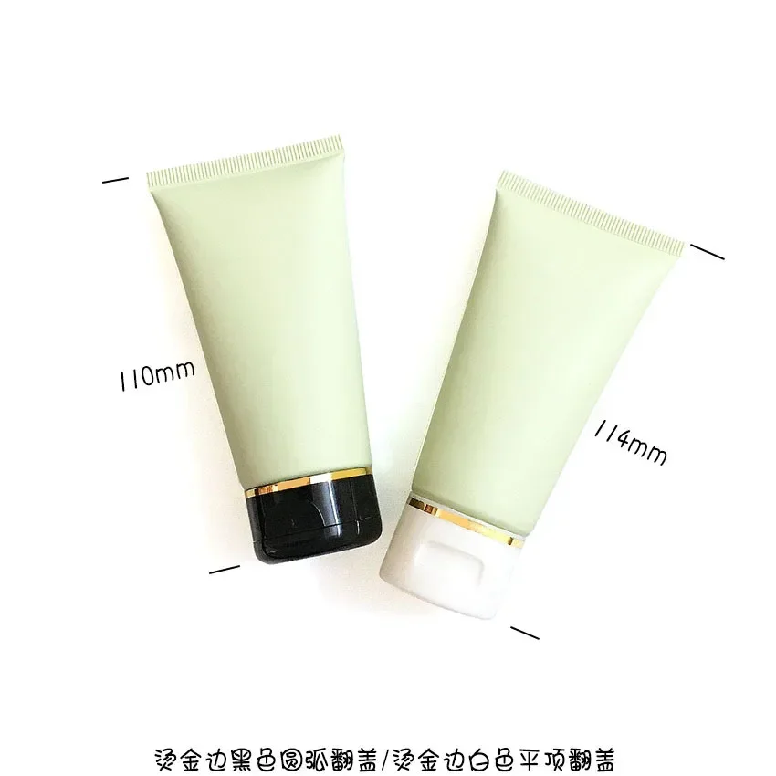 50g 100g Cosmetic Hose Green Frost Matte Facial Clean Cream Empty Bottle Plastic Squeeze Container Lotion Soft Tube