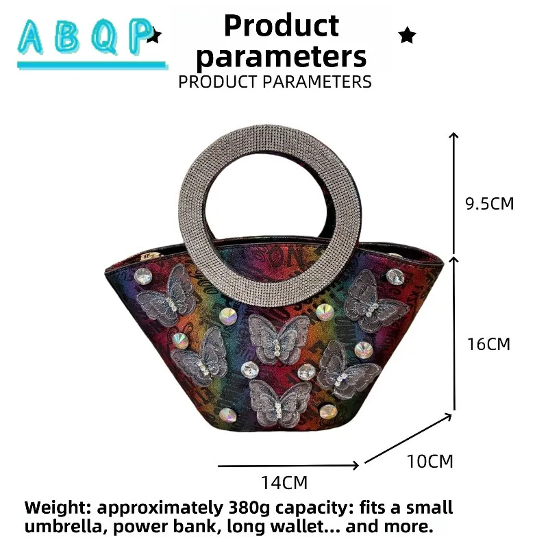 2025 New Women's Handbag Shoulder Bag Spring Summer Messenger Bags Chain Rhinestone Bag Inlaid with Diamonds Trend