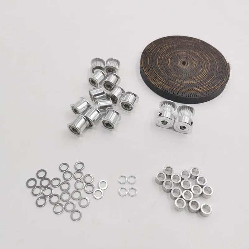 

Funssor V-core3 Timing Smooth Idler 2GT Pulley Motion kit 2GT 9mm Timing Belt Mini Micro Precision Shim Spacer kit