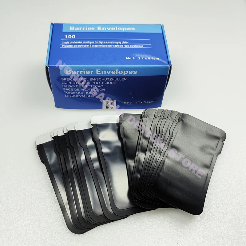 Sobres de barrera Dental, bolsa de protección con película de rayos X, cubierta para Sensor de radiografía Digital, herramienta de odontología, 0/1/2/3 #