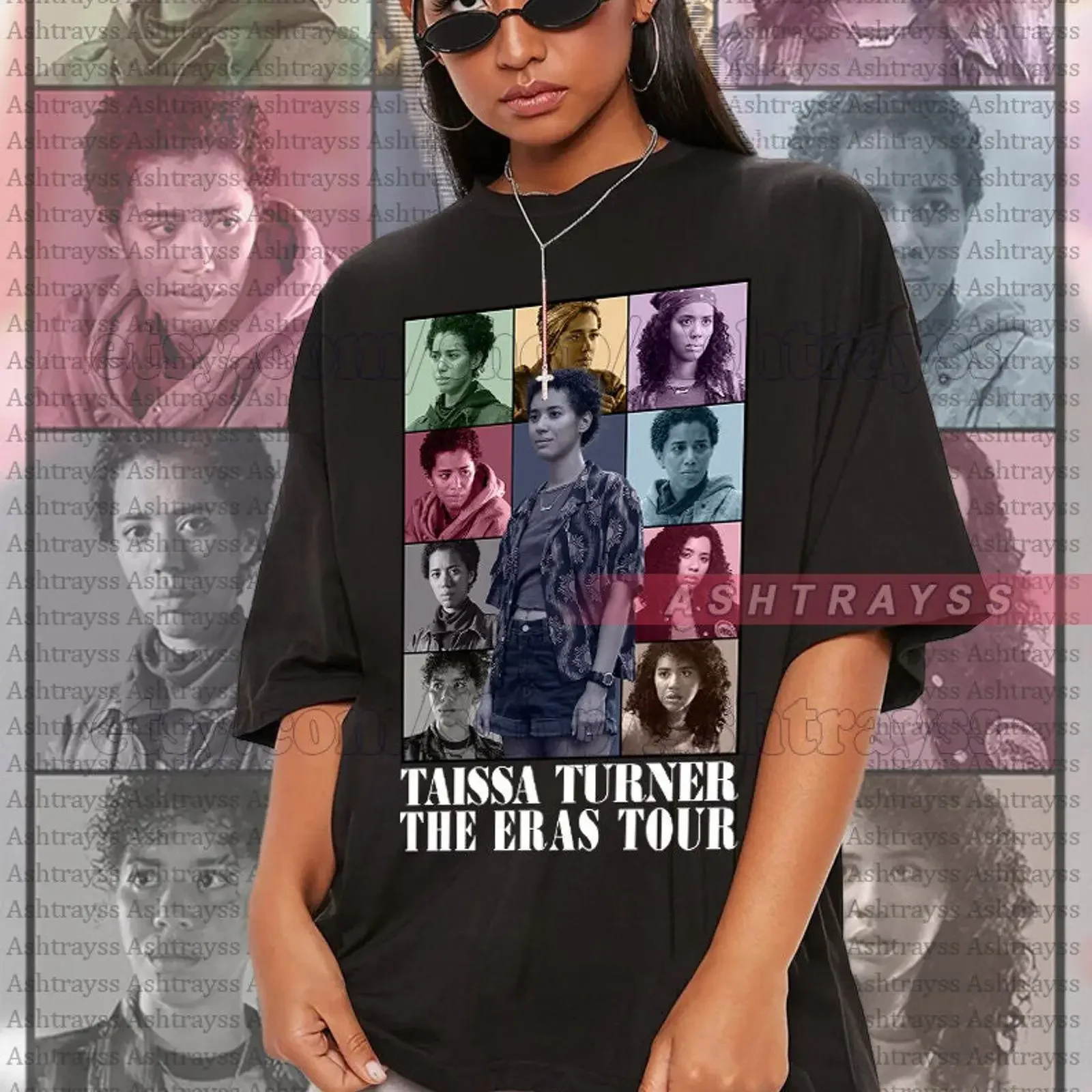Camiseta Taissa Turner Alicia Silverstone The Eras Tour vintage lavada cómoda elegante ligeramente elástica unisex informal