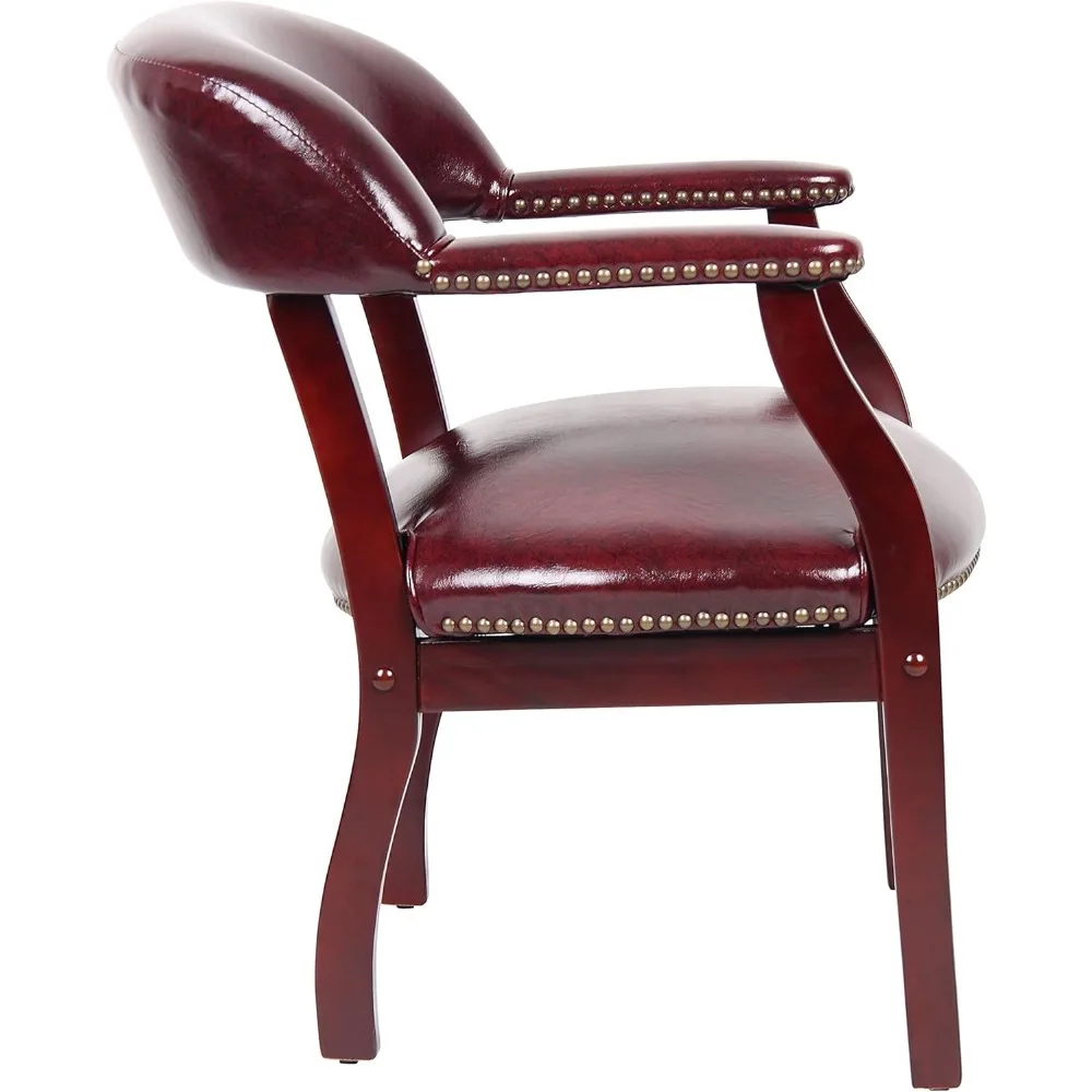 Sedia Boss Captain in vinile bordeaux