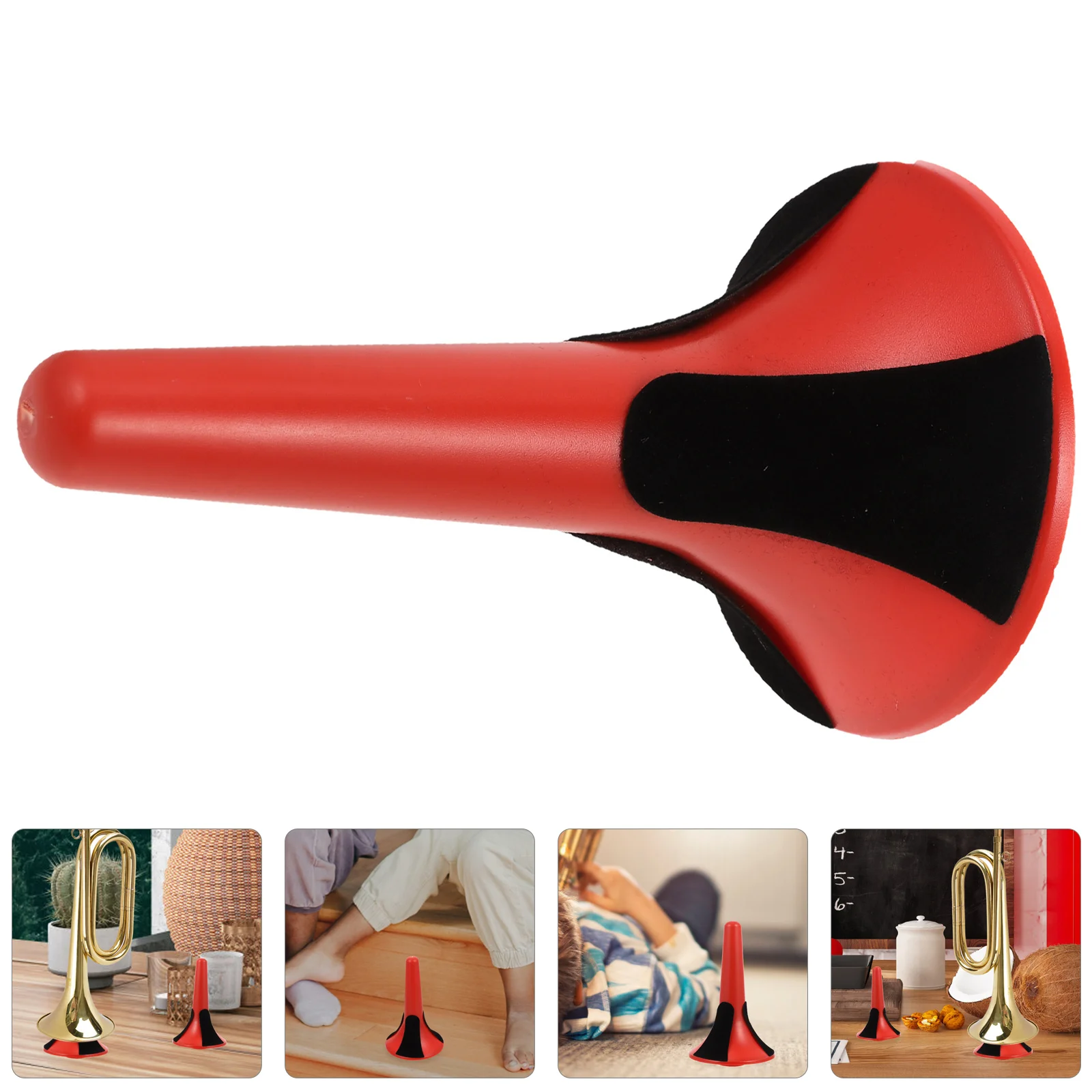 

Trumpet Holder Stand with Detachable Foldable Metal Tripod for Trumpet Wind Instrument Accessories (Red)