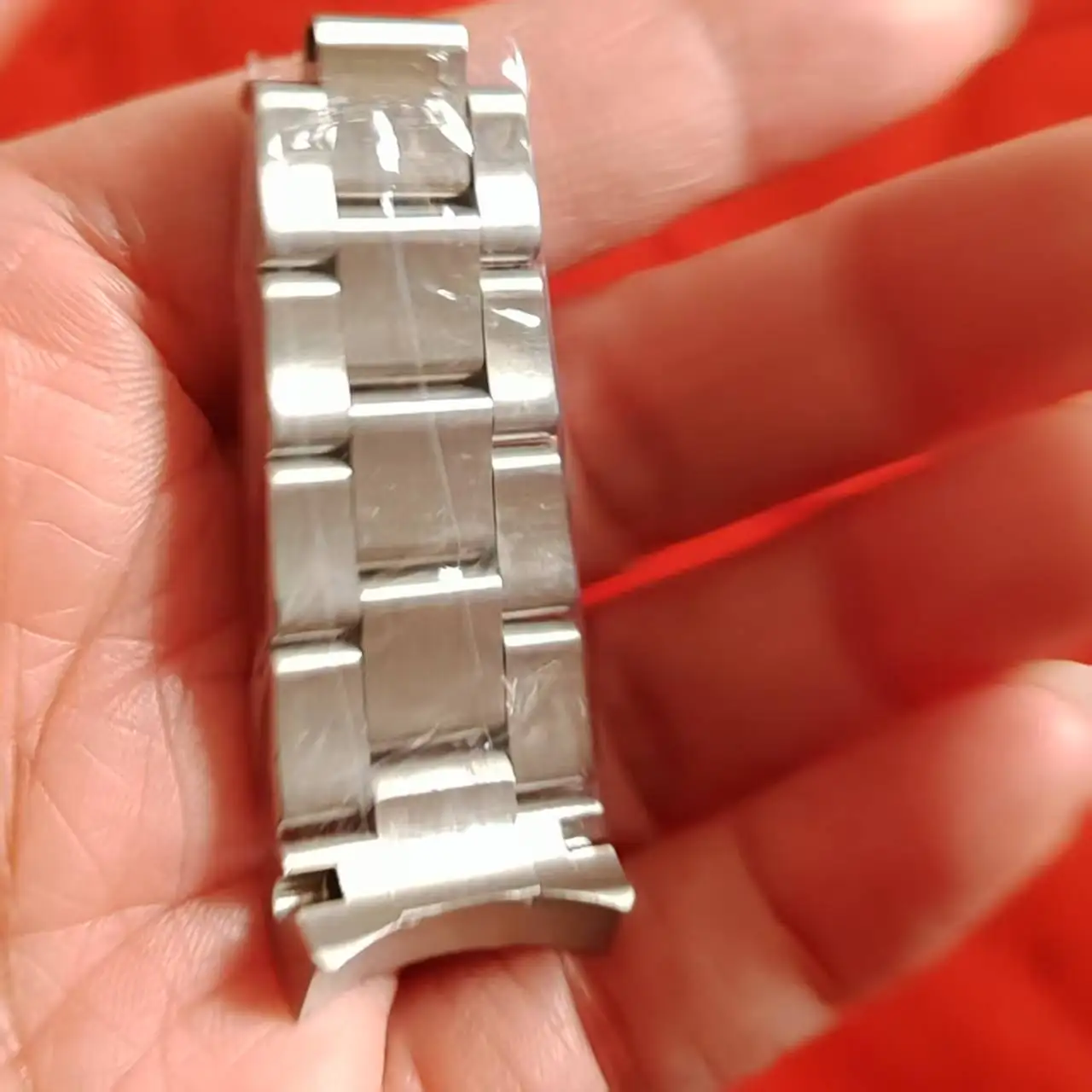 Ремешок для Green Water Ghost 20, цельная несъемная нержавеющая сталь, 5 секций