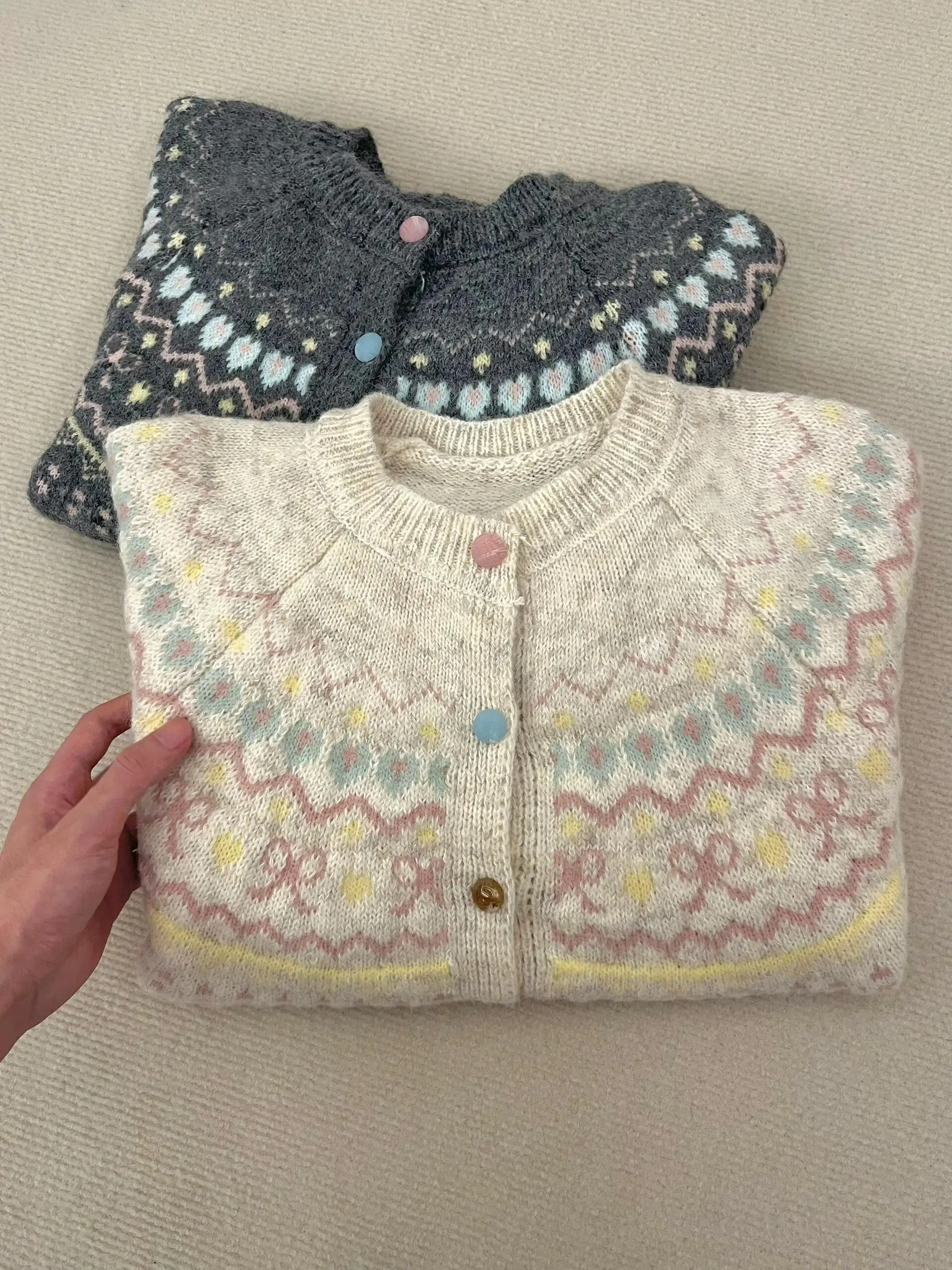 Color Blo Knitted O… - image