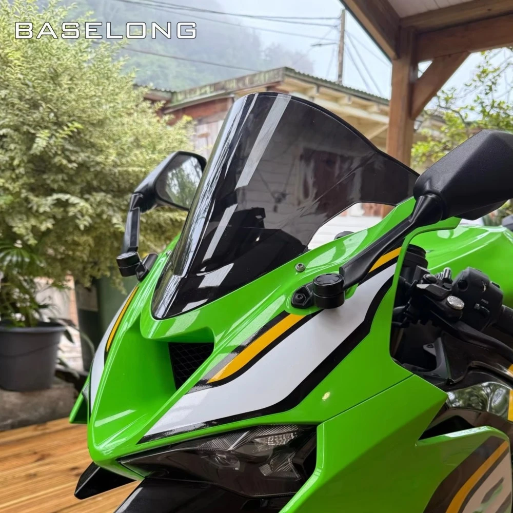 

Motorcycle For Kawasaki ninja ZX-6R zx6r ZX6R ZX-6R 2024 2025 2026 Windscreen Windshield Wind Deflectors Double Shield Protector