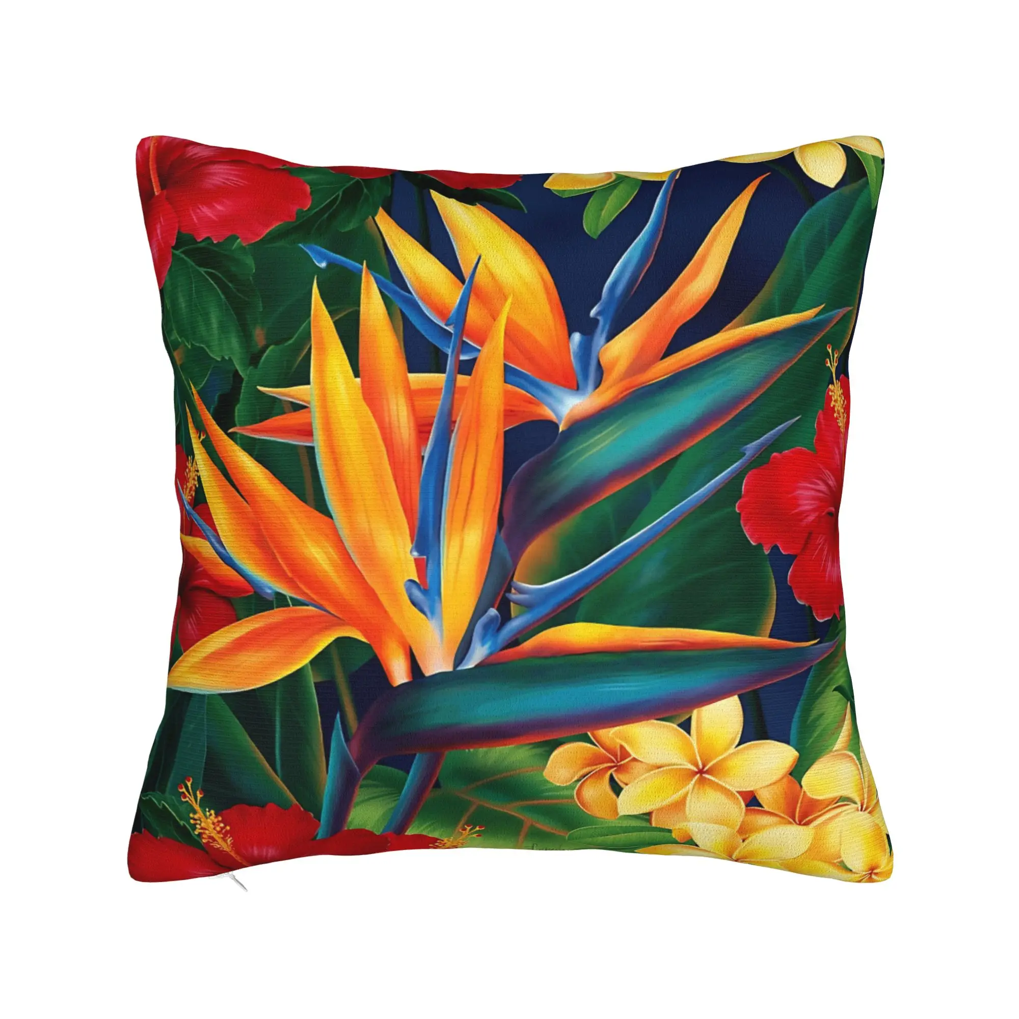 Tropical Floral Pillow Case  Comfy Pillow Cover Morden Pillowcases For Living Room Bed Chair