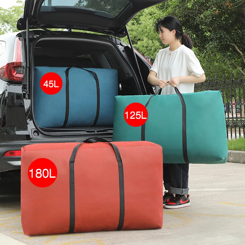 Portable Extra Large Capacity Storage Bag Waterproof Dustproof Moistureproof Clothes Organizer Moving Storage Pouch Luggage Tote