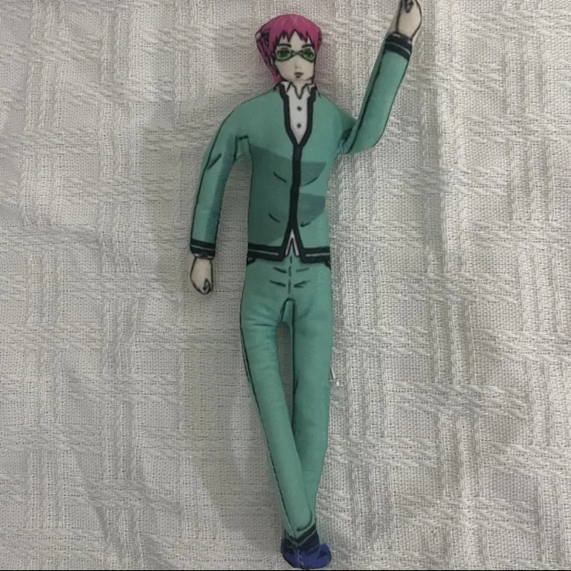Anime The Disastrous Life of Saiki K. Saiki Kusuo Cosplay Plush Dolls Unisex Funny Stuffed Dolls Ornament Gifts Accessories