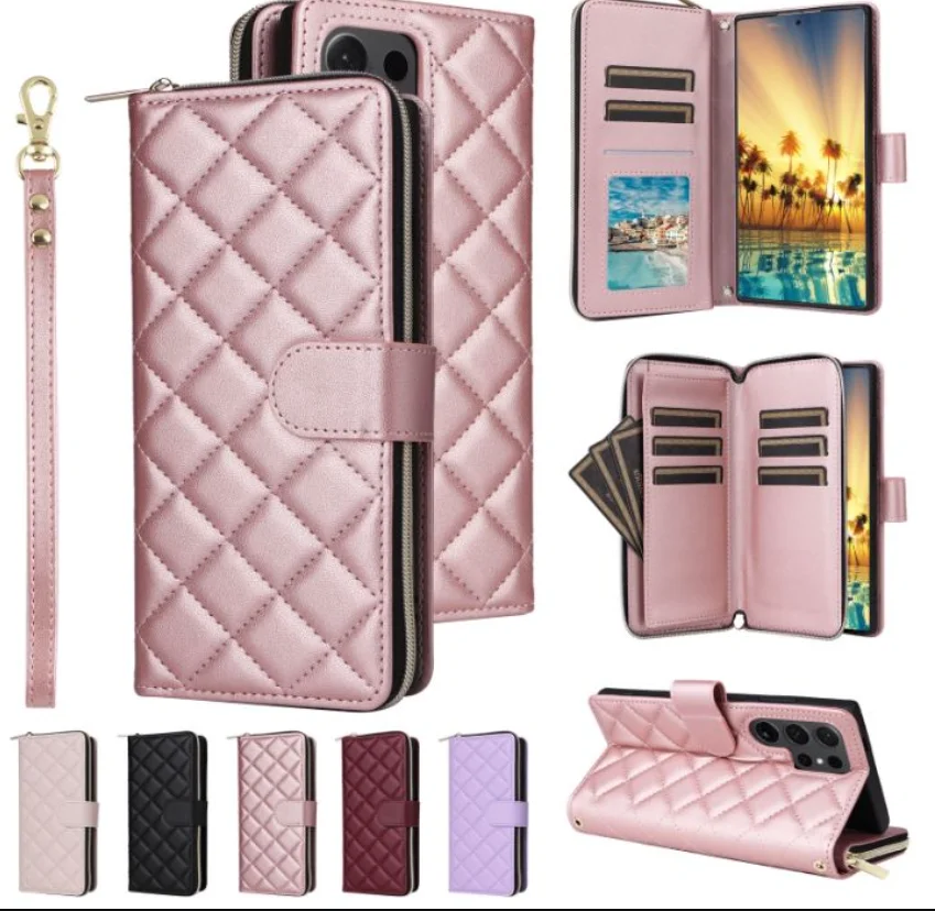 

Wallet Leather Magnetic Phone Case For Samsung Galaxy S24 S23 Ultra S 22 S21Plus S23 FE 5G Skin Friendly Flip Cover Coque