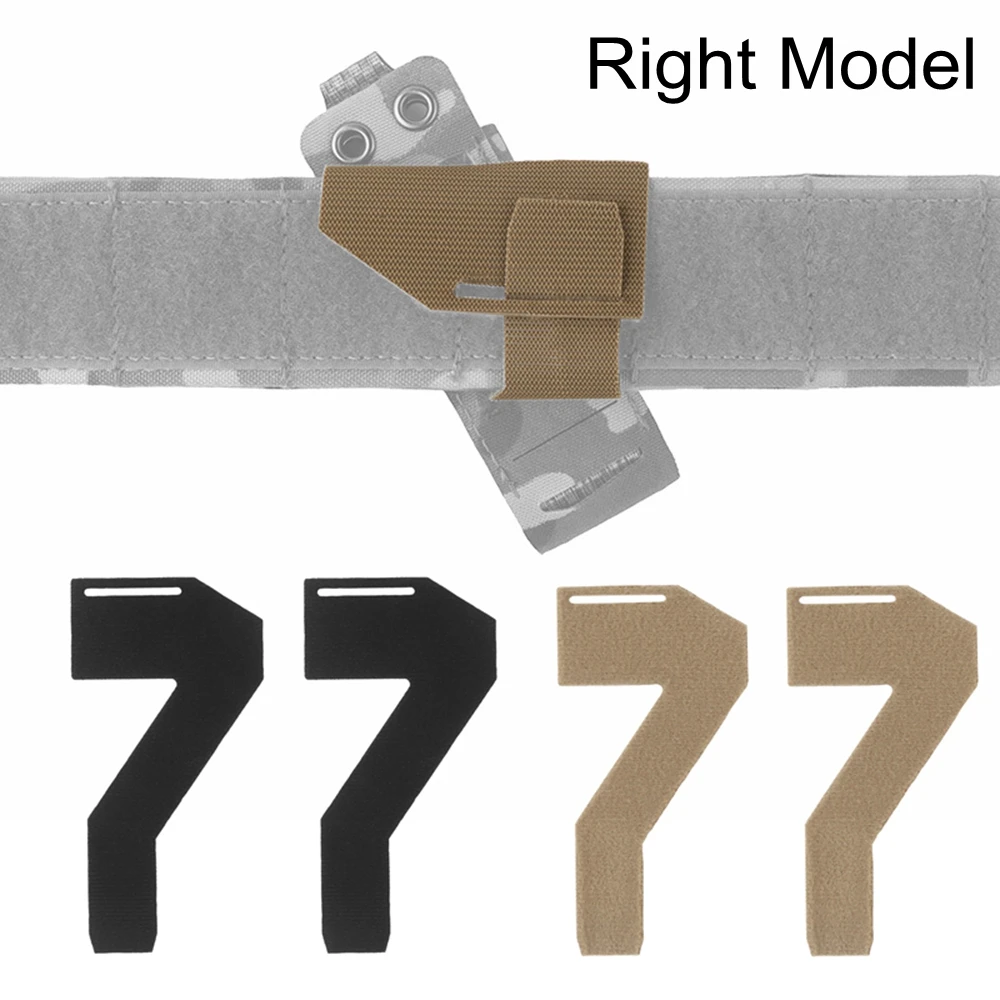 2pcs Magazine Molle AdapterTactical Equipment Mag Pouch Diagonal Magic Fastener Strap (Right)  Hunting Accessories