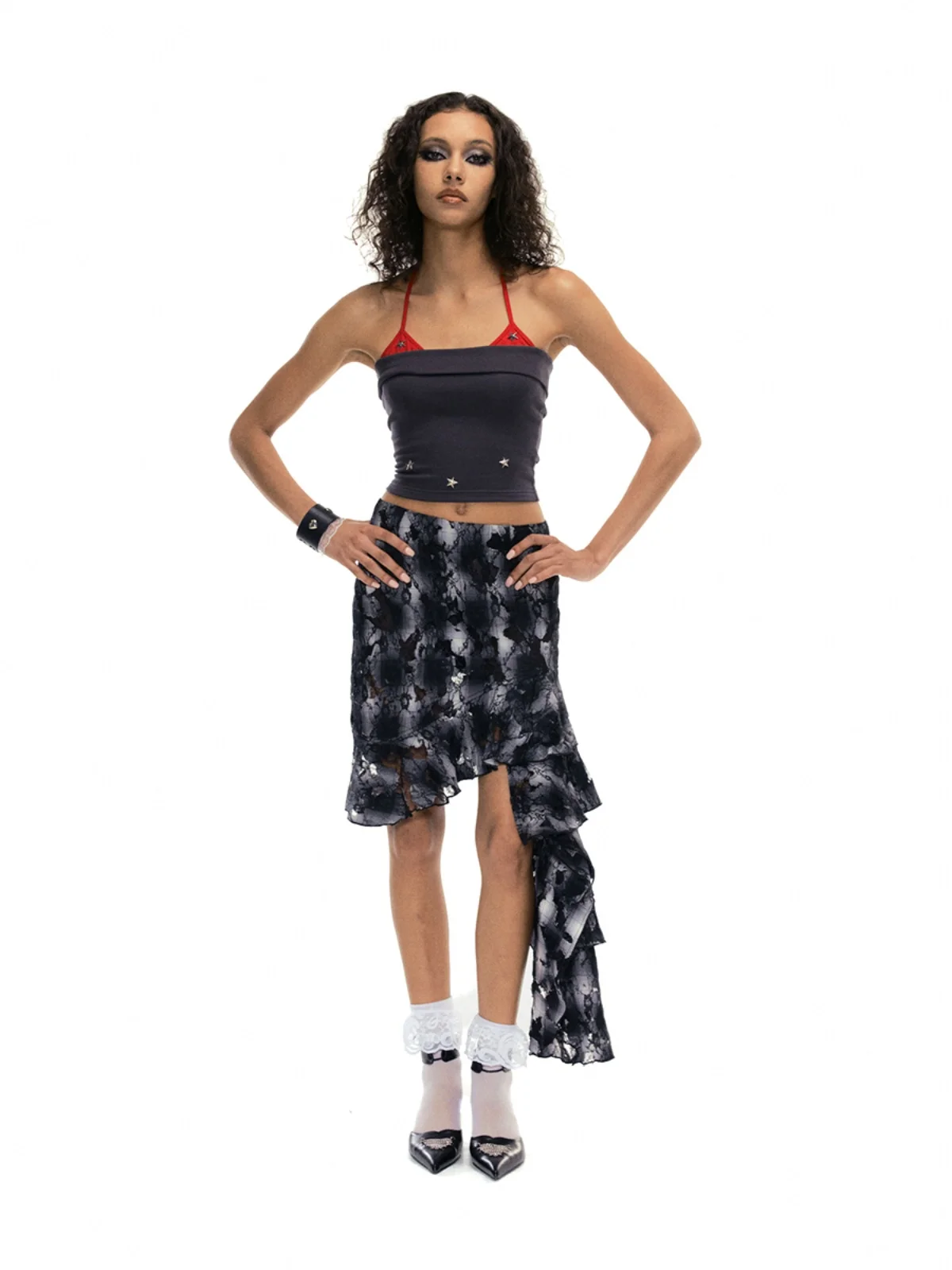 

Американский ретро-топ с вышивкой в виде звезд и пуговиц, без рукавов, для модных женщин, средней длины, из хлопка, оригинальный дизайн