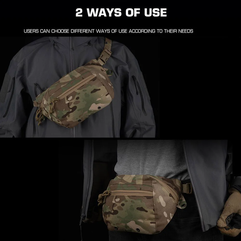 التكتيكية متعددة الأغراض الخصر حزمة مسدس حقيبة في الهواء الطلق EDC أداة كيس التخزين القتالية الرافعة حقيبة كتف الصيد الصدر تلاعب والعتاد