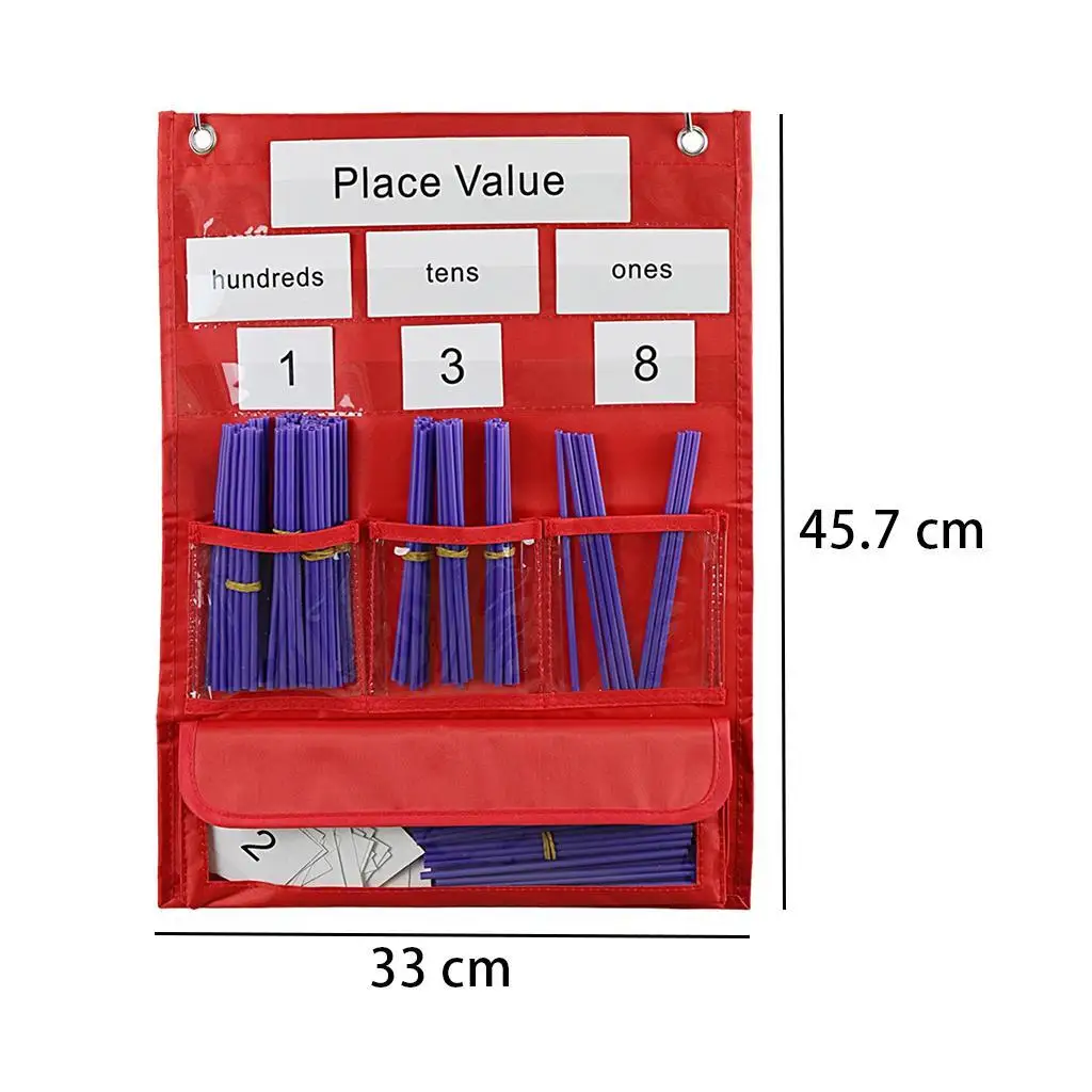 数位ポケットチャート 家庭教室での数位の練習 教室タイプ1