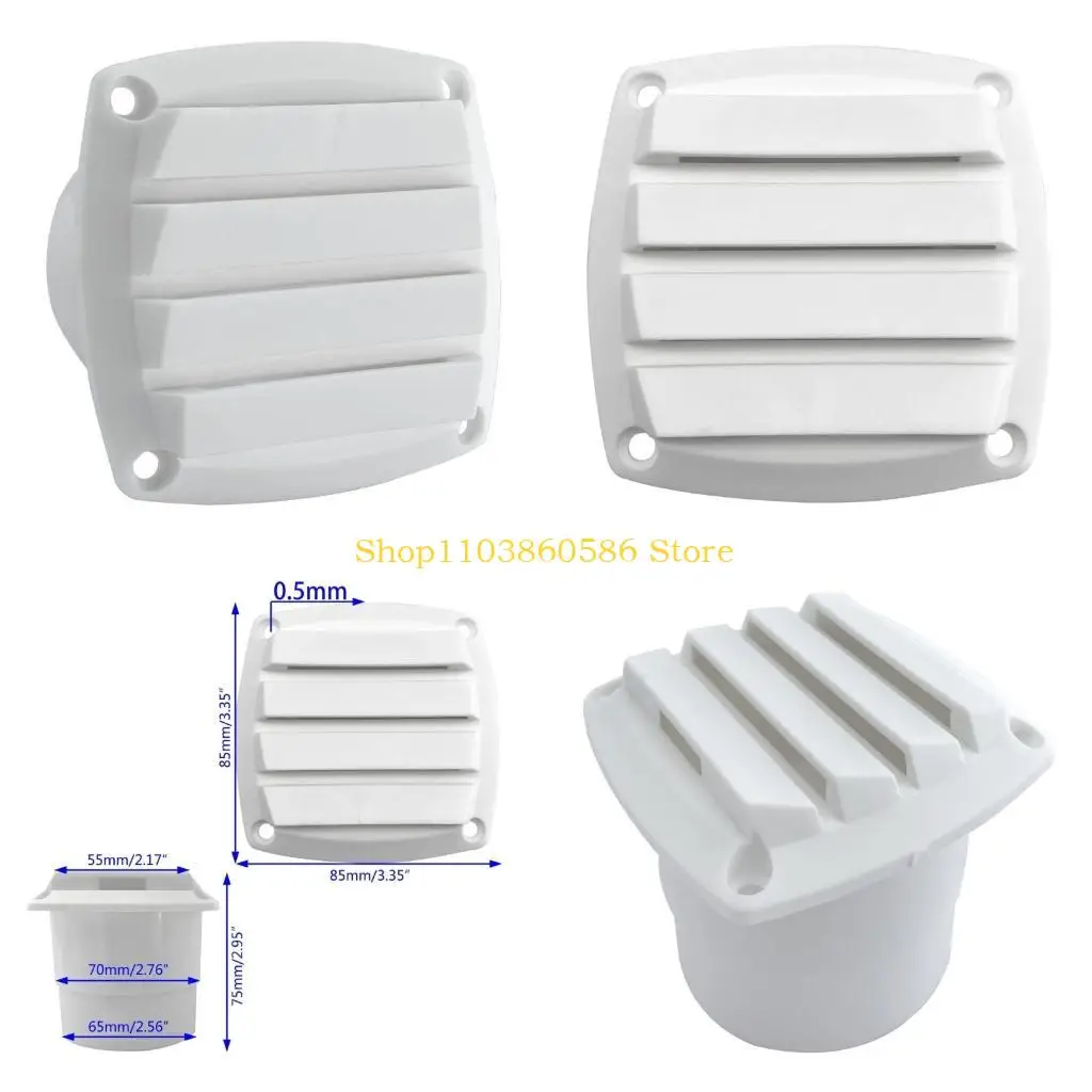 

242A 84x84x75mm Plastic Louvered Air Vent for Marine Boats RV Accessories