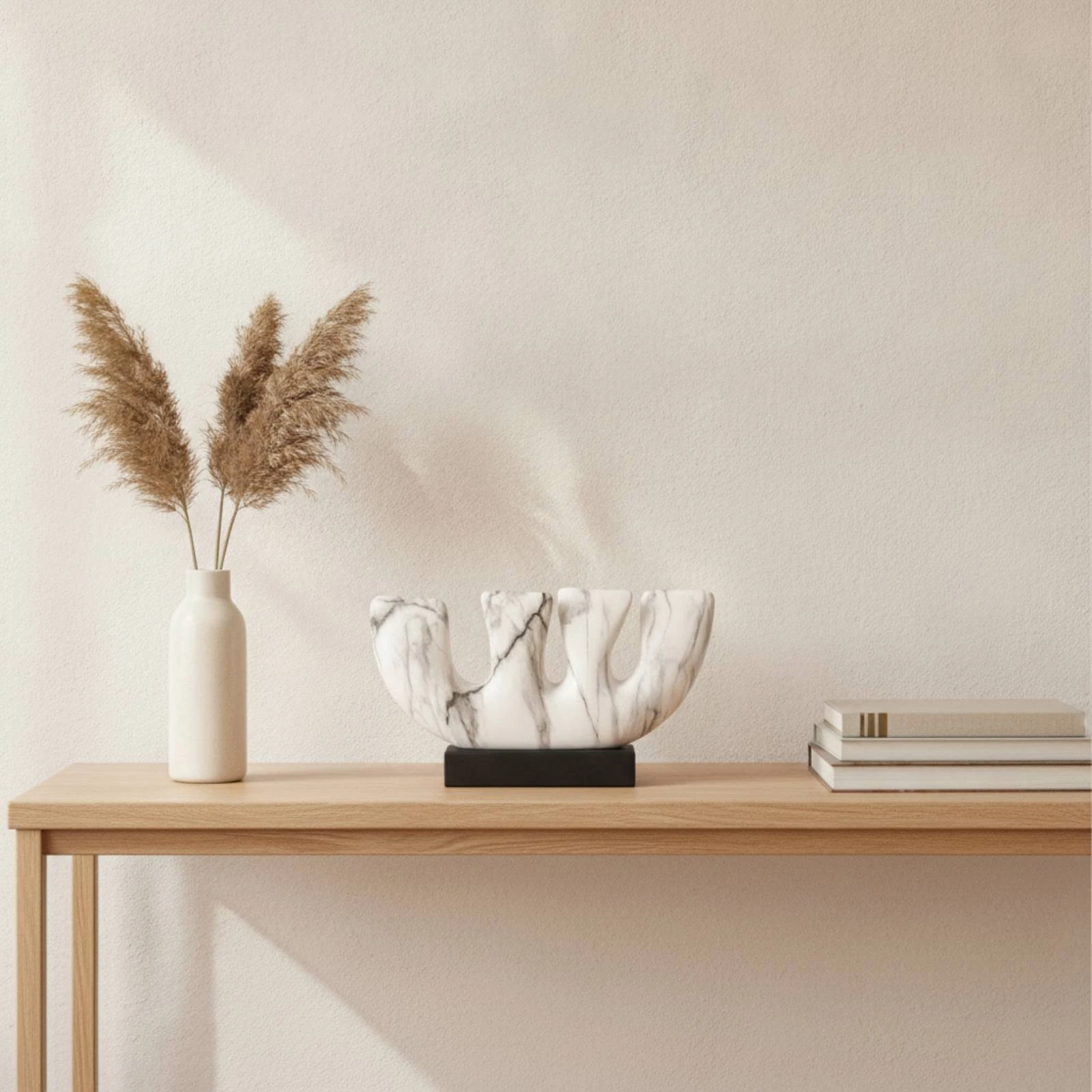 Mountain Sculpture with Base Elegant Abstract Sculpture Decorative Statue Premium Art Piece Refined for Homeowners, Living Room
