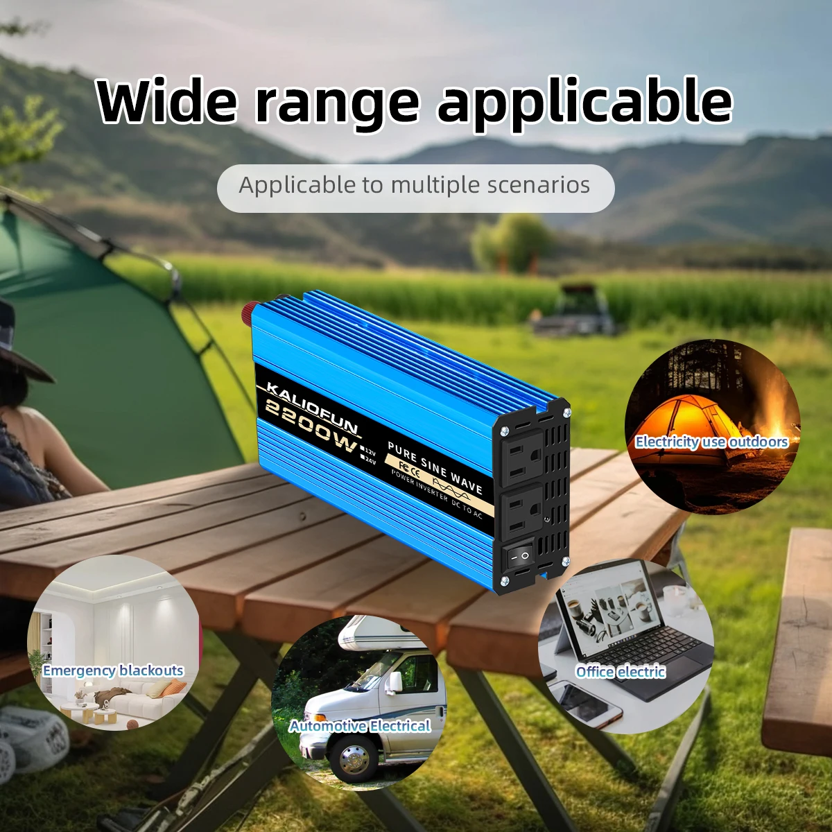1000 واط 4000 واط 10000 واط 12 فولت 110 فولت العاكس موجة جيبية نقية العاكس أفضل لملحقات السيارات طاقة موثوقة للأنشطة الخارجية #4