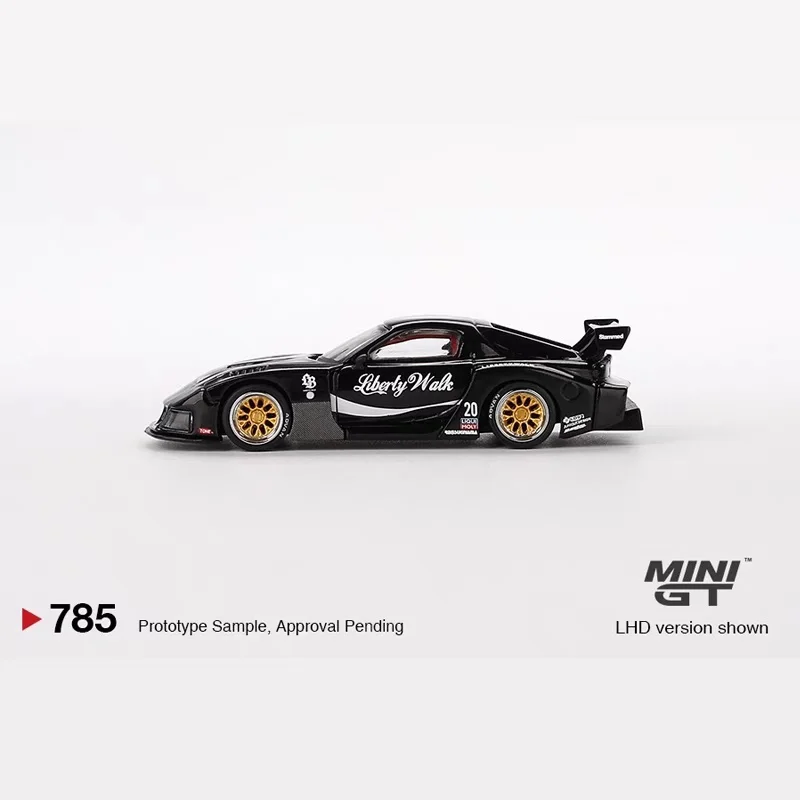 MINIGT 785 1:64 Mazda RX-7 LB-Super Silhouette Liberty Kartensteckplattierte Legierungsautomodellkollektion