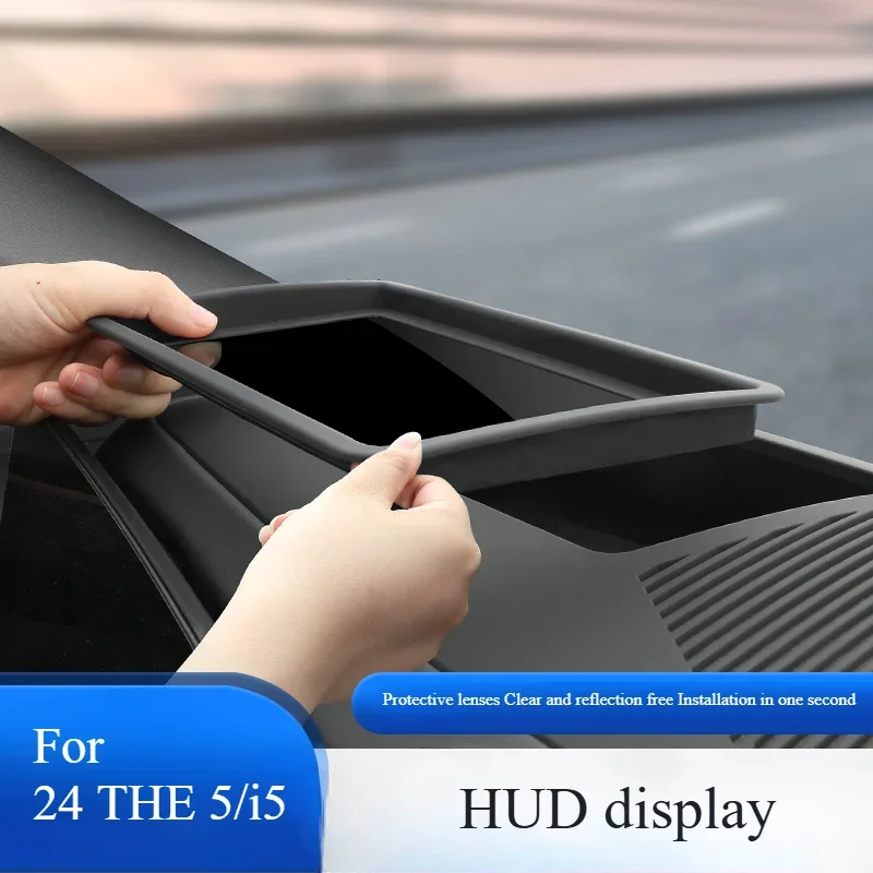 Car Hud Display Protective Cover Head Up Display Protector Cover HD Tempered Glass Anti Reflection For BMW 5 Series i5 G60 2024