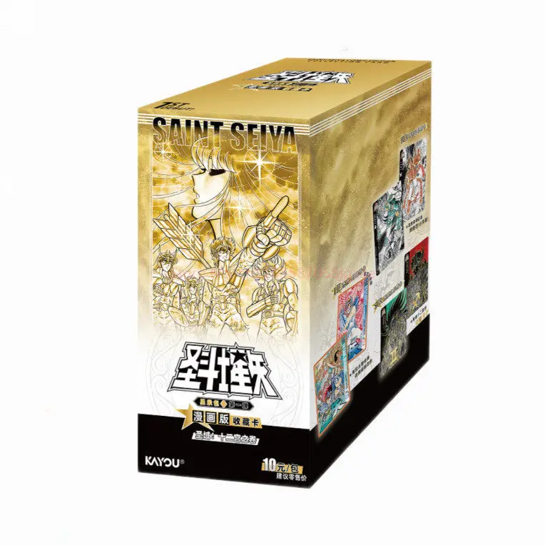 Authentic Kayou Saint Seiya Collectible Trading Cards Manga Vol.1 Sanctuary Twelve Zodiac Palaces Athena Anime Collection Cards
