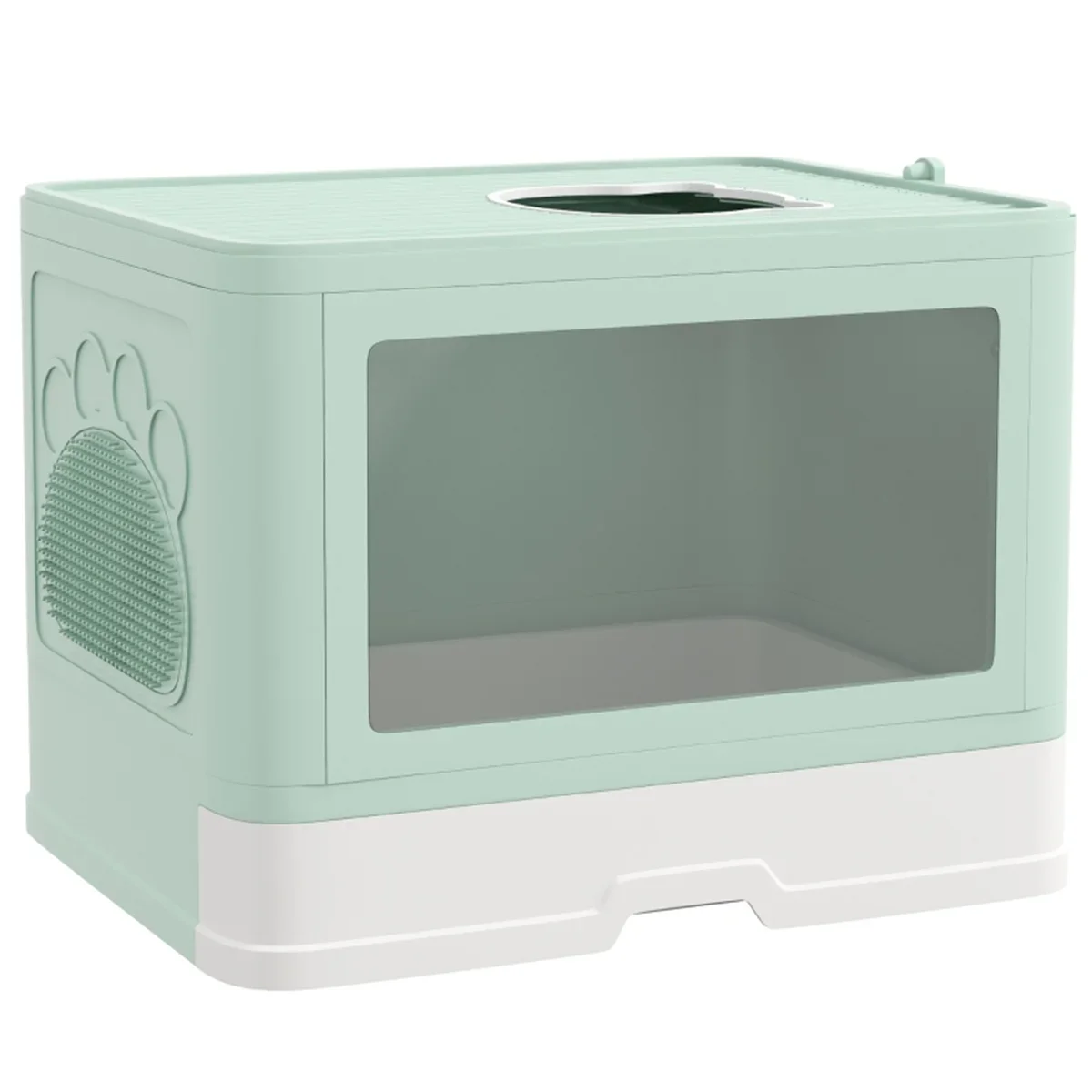 

Fully Enclosed Cat Litter Box/Cat Litter Box Pull-out tray and scoop for effortless cleaning Compact and easy-to-store design