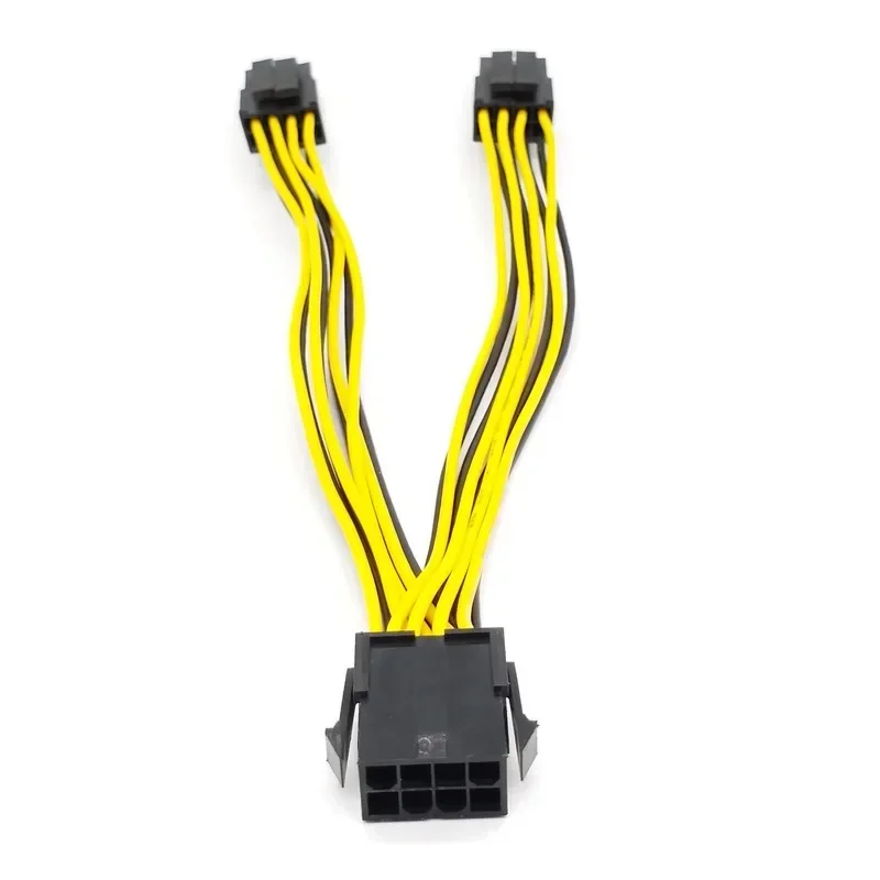 EPS CPU 12V 8Pin Female to Dual 8Pin (4+4)Pin EPS 12V Male Motherboard Power Supply Cable Y Splitter Adapter Sleeve