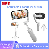 ZHIYUN Smooth Q4 Smartphone Gimbal 3-Axis Handheld Stabilizer Built-in Extension Rod for iPhone 15 pro max/HUAWEI/Samsung/Xiaomi