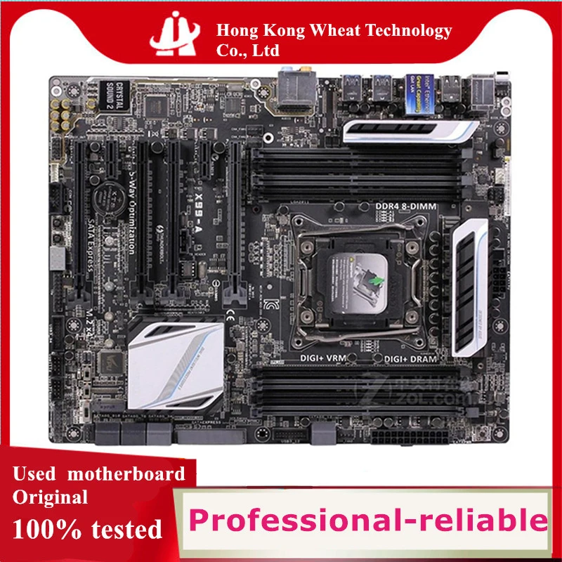 For Intel X99 X99-A motherboard Used original LGA 2011-3 LGA2011 V3 DDR4 128GB USB3.0 SATA3 Desktop Mainboard